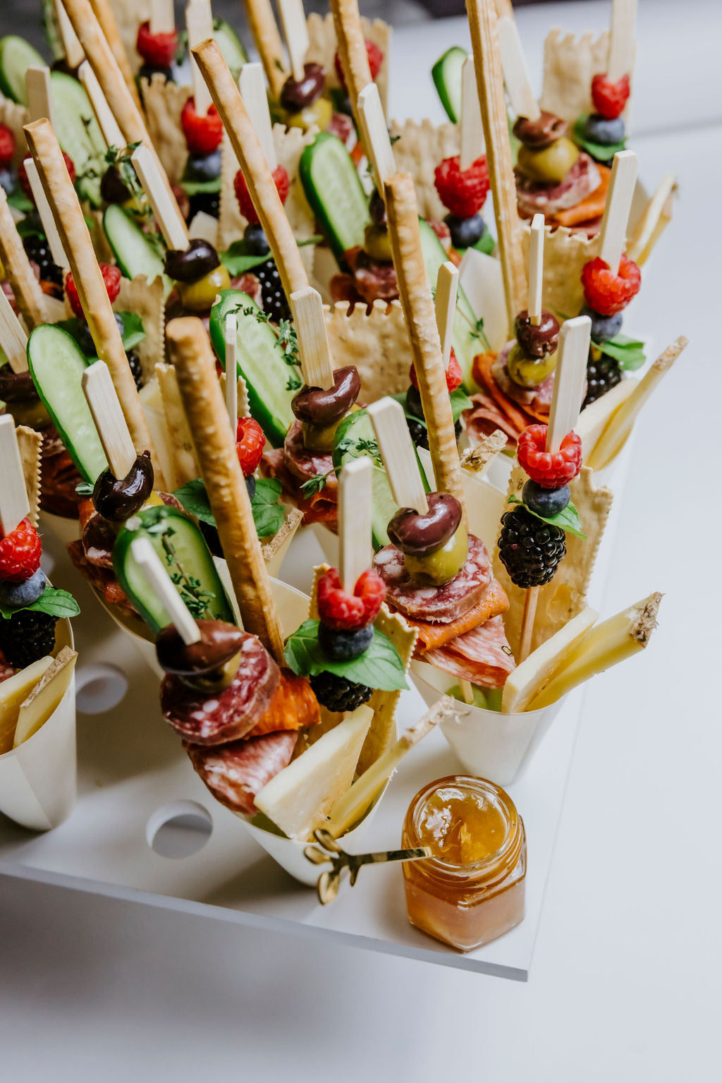 Cannes Charcuterie Cones (serves 18)